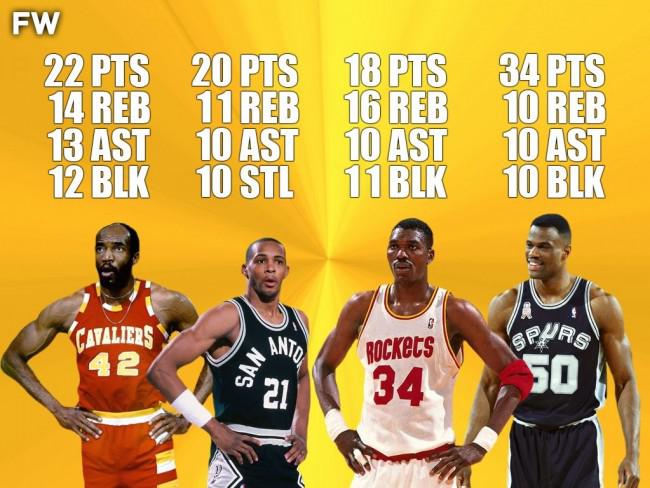 NBA历史上仅有的四次四双 哪一个最令人印象深刻？