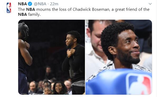 “黑豹”去世, NBA悼念: 他是NBA大家庭一位非常好的朋友