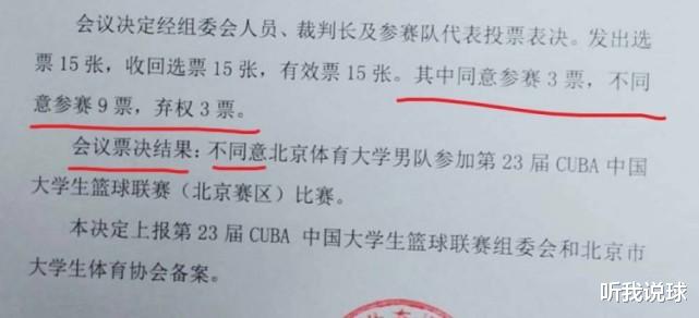 媒体人爆料：北体校男篮参加CUBA的补报名被否决，新队员欲哭无泪(1)