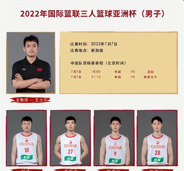三人篮球亚洲杯中国男篮阵容：刘泽一，吕俊虎，赵嘉仁，赵嘉义(1)
