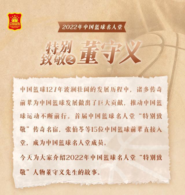 【名人堂】特别致敬人物之董守义 “中国篮球之父”