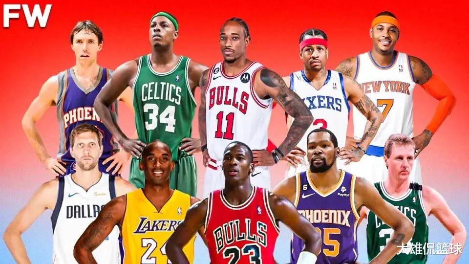 谁才是NBA历史上最强的中投之王？美媒列出25人，乔丹第一