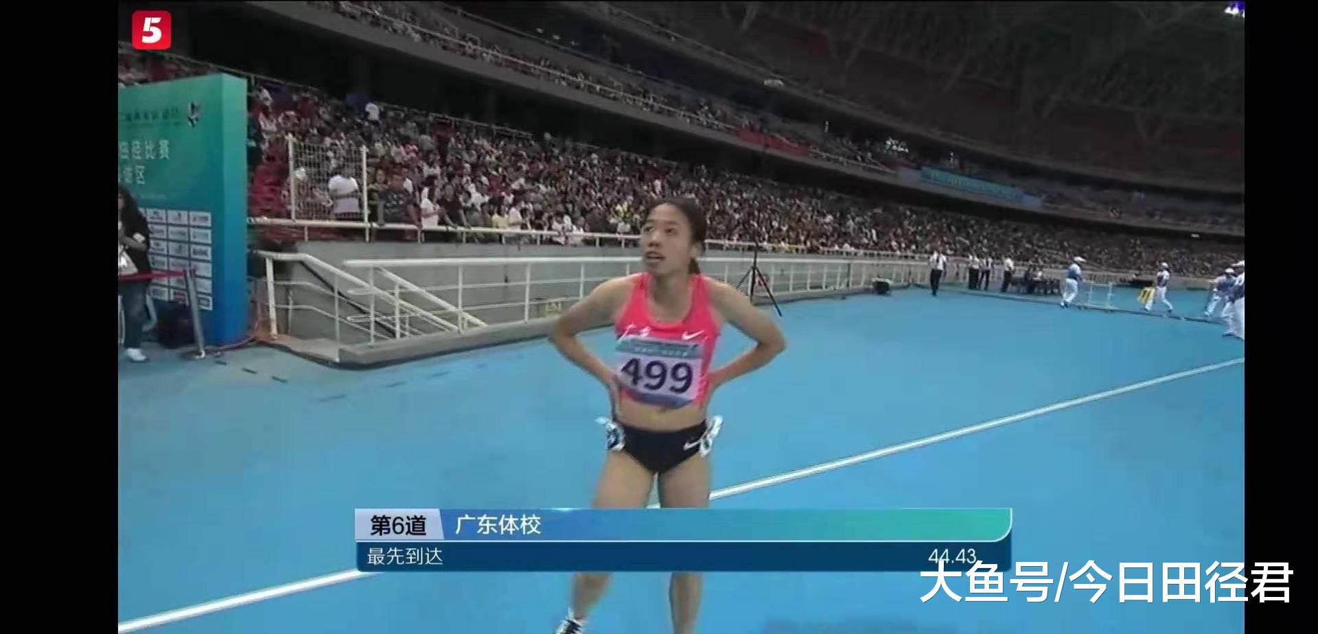 44秒44破亚洲青年纪录！双胞胎姐妹率广东队夺青运会百米接力冠军(6)