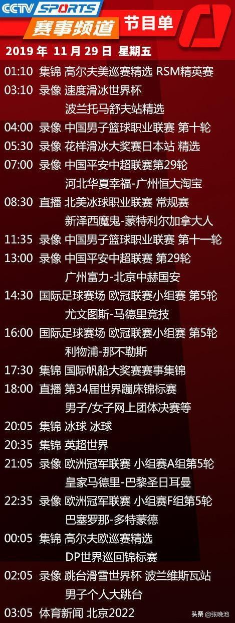 今日央视节目单，CCTV5直播CBA广东VS福建+乒乓球，APP北控PK新疆(5)