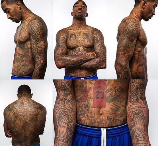 细数NBA8大最丑纹身: 萨克雷居然把JR史密斯纹在肚子上(2)