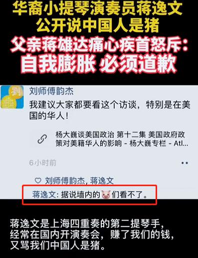 大块人心！比“跑步女”还过分，骂“中国猪”的华侨音乐家也被解聘了！(1)