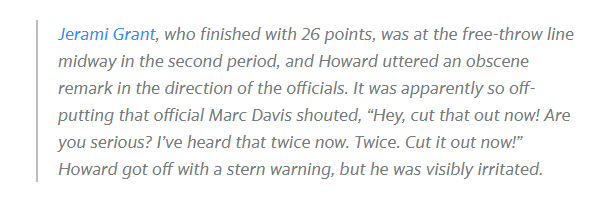 湖人向联盟抱怨裁判，詹姆斯罚球太少，全队已吃三T+霍华德险被驱逐(5)