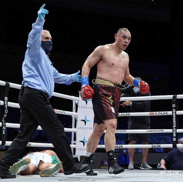 中国重量级拳击第一人张志磊再次KO！回应挑战约书亚可能性很大(1)