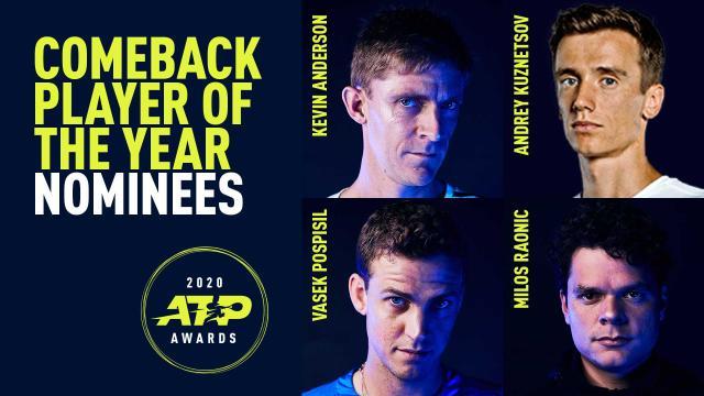 ATP公布年度奖项候选名单 施瓦茨曼三项榜上有名