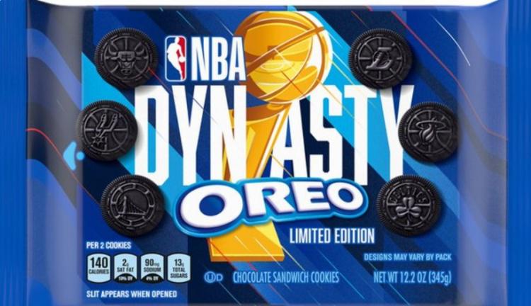 NBA官宣与奥利奥合作 推出限量款曲奇饼干