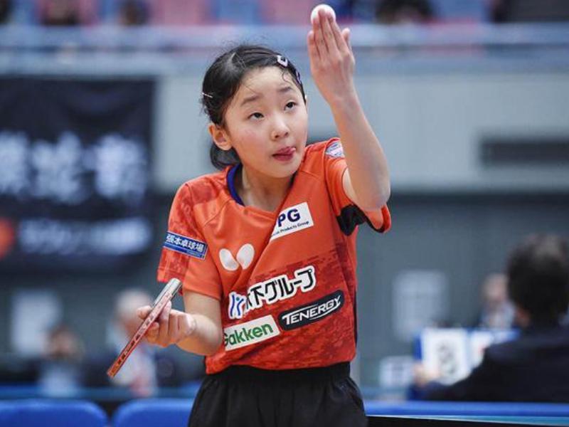 大爆冷！张本智和13岁妹妹打败世界冠军， 又挑战中国队(3)