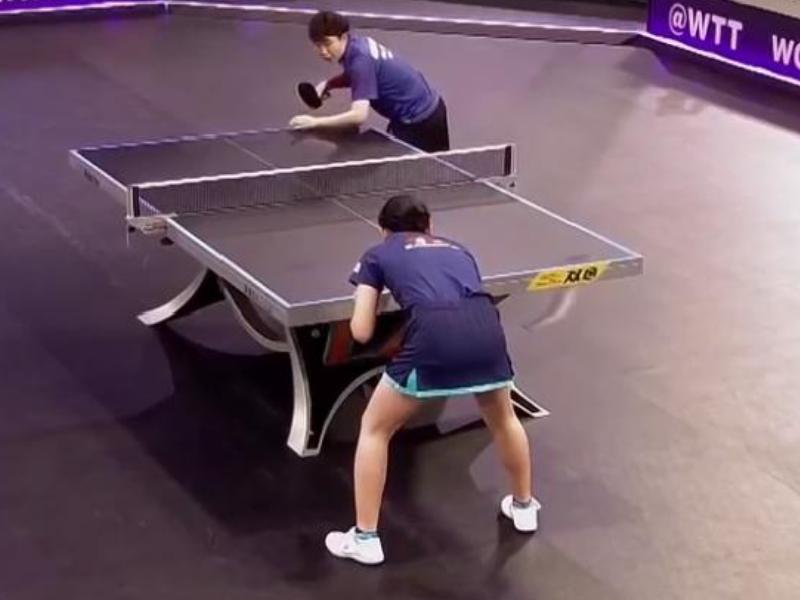 大爆冷！张本智和13岁妹妹打败世界冠军， 又挑战中国队(5)