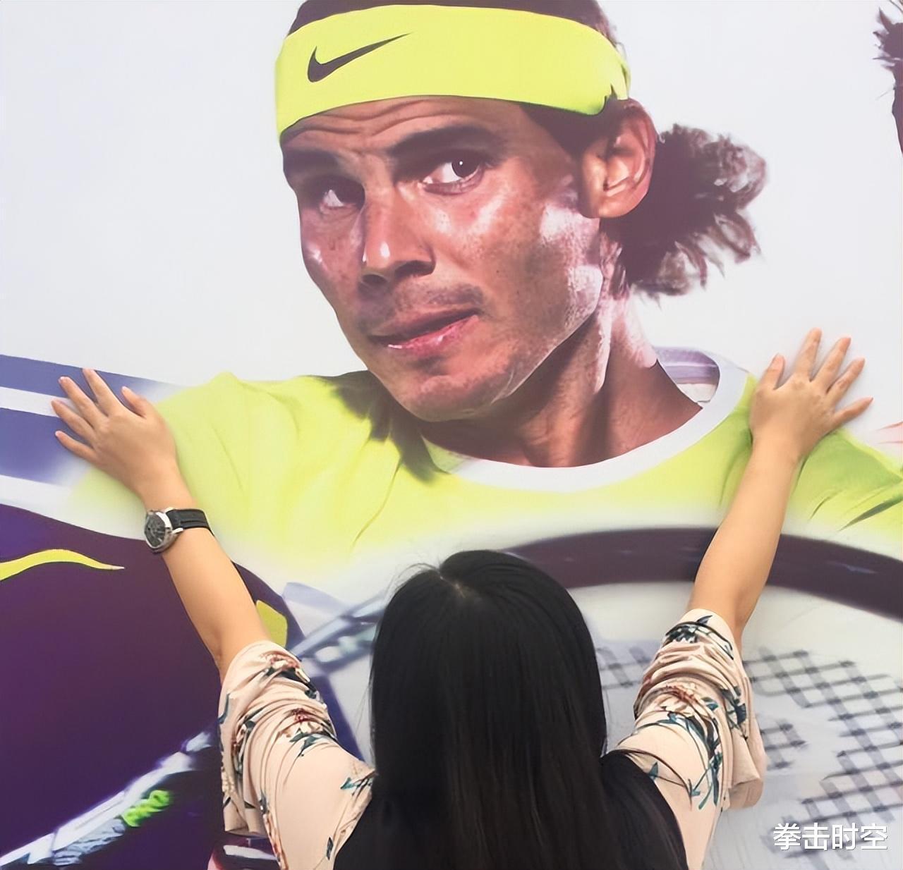 祝贺！中国网球美女追偶像成功，与纳达尔同框，见面时激动落泪(8)