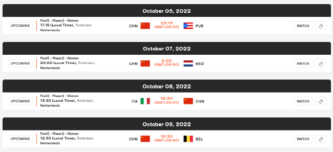女排世锦赛复赛中国队赛程 10月8日与意大利争锋(1)