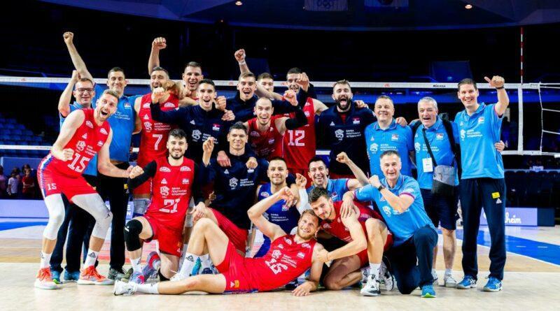 男排 2023 VNL 排球：塞尔维亚赢得最后一场比赛，正在等待它的未来。

塞(1)