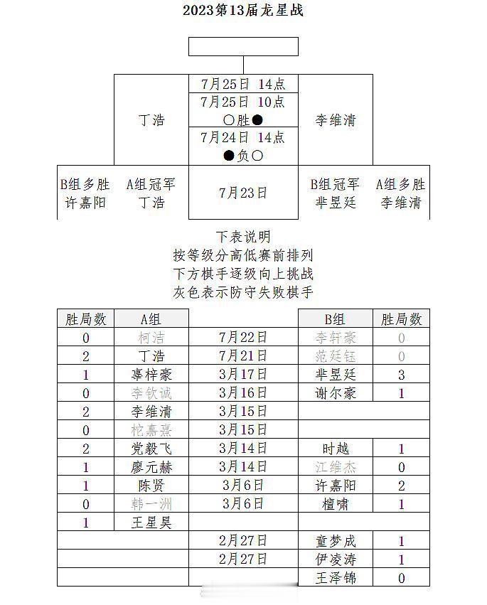 第13届中国龙星战决赛三番棋丁浩、李维清1-1，下午2点决胜  (1)