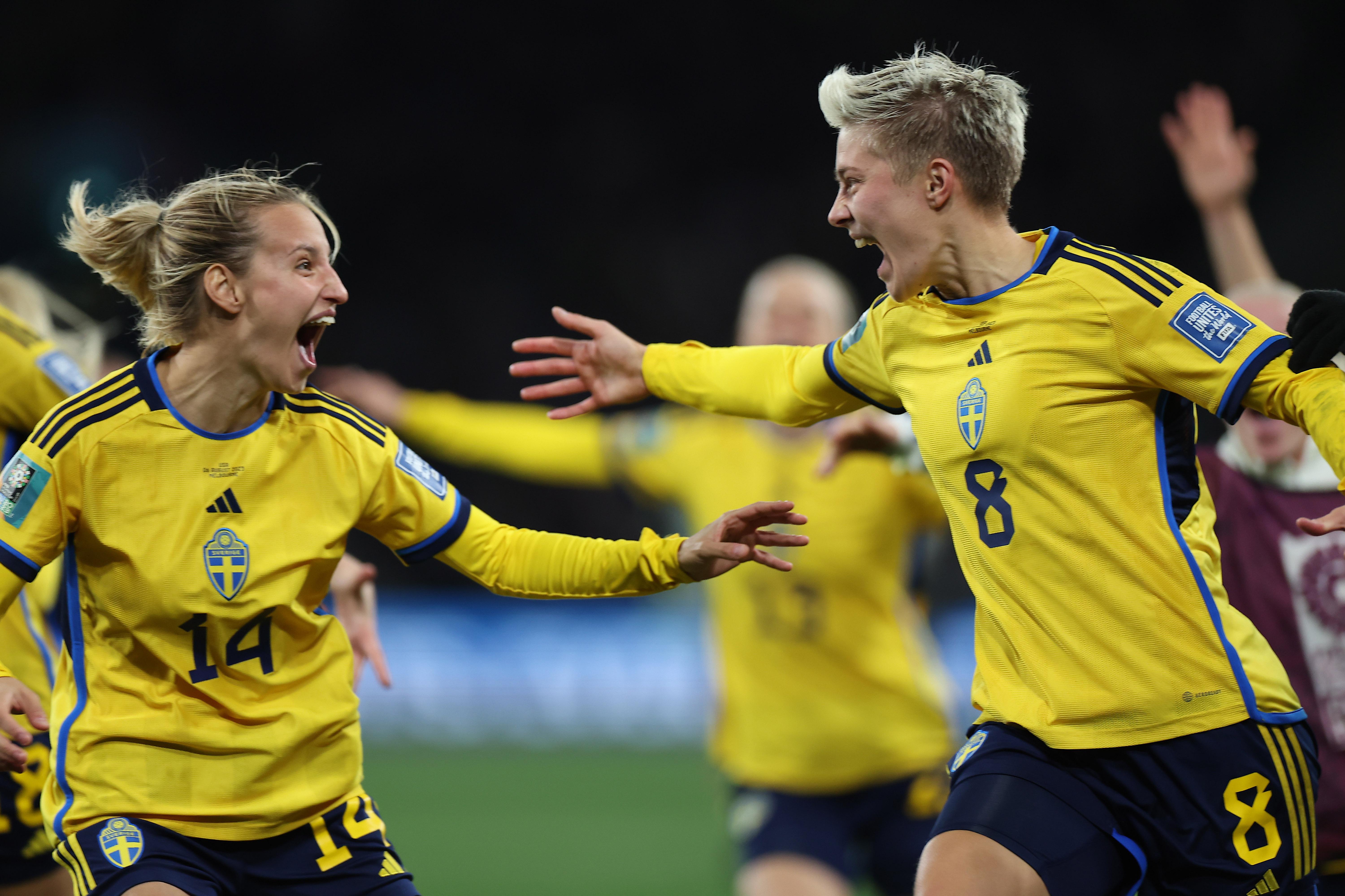 瑞典队击败美国队晋级八强(7)