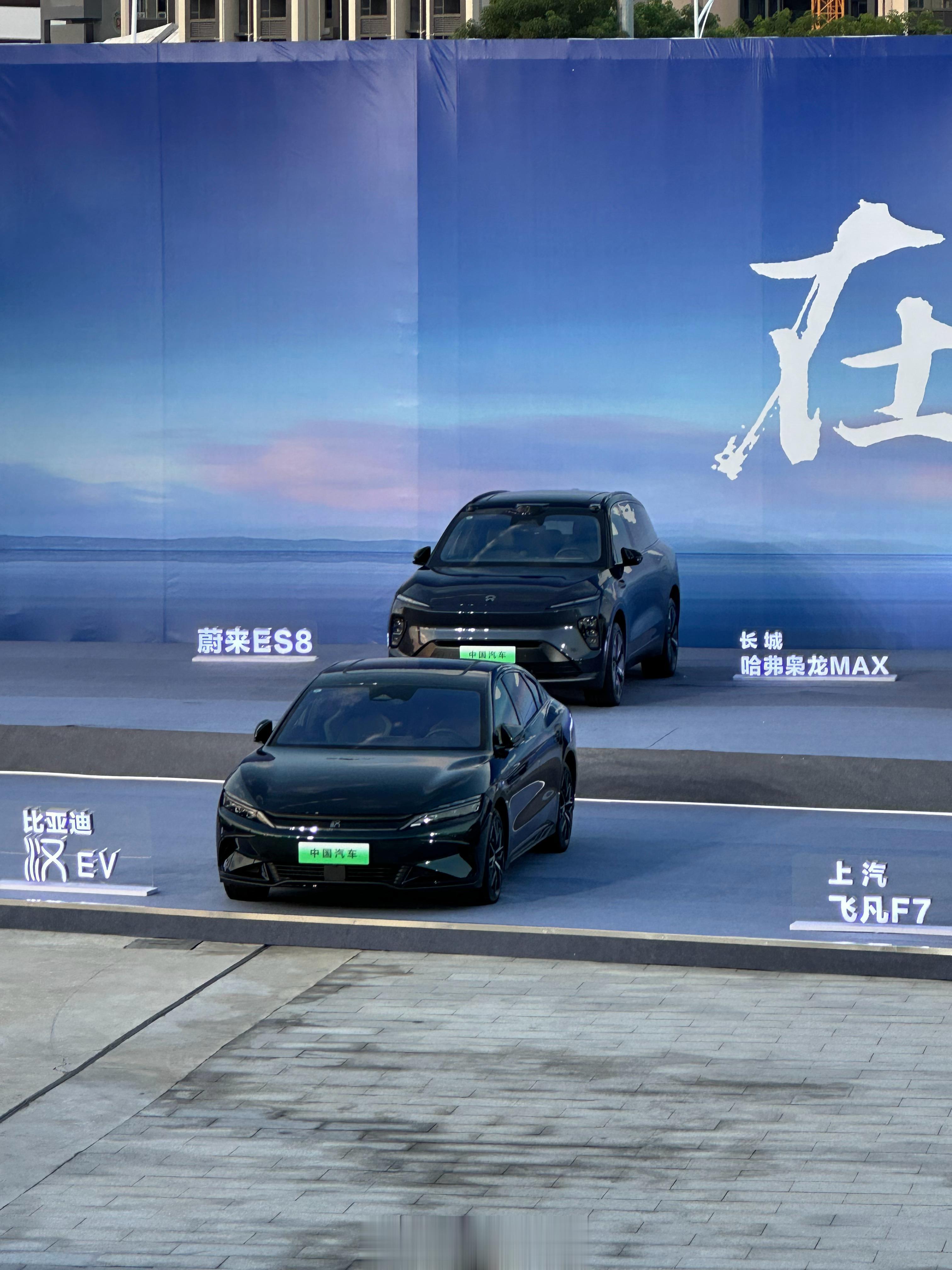 带大家看一下这次比亚迪会场的布置，还是很走心的比亚迪集结了中国品牌新能源汽车的最(2)