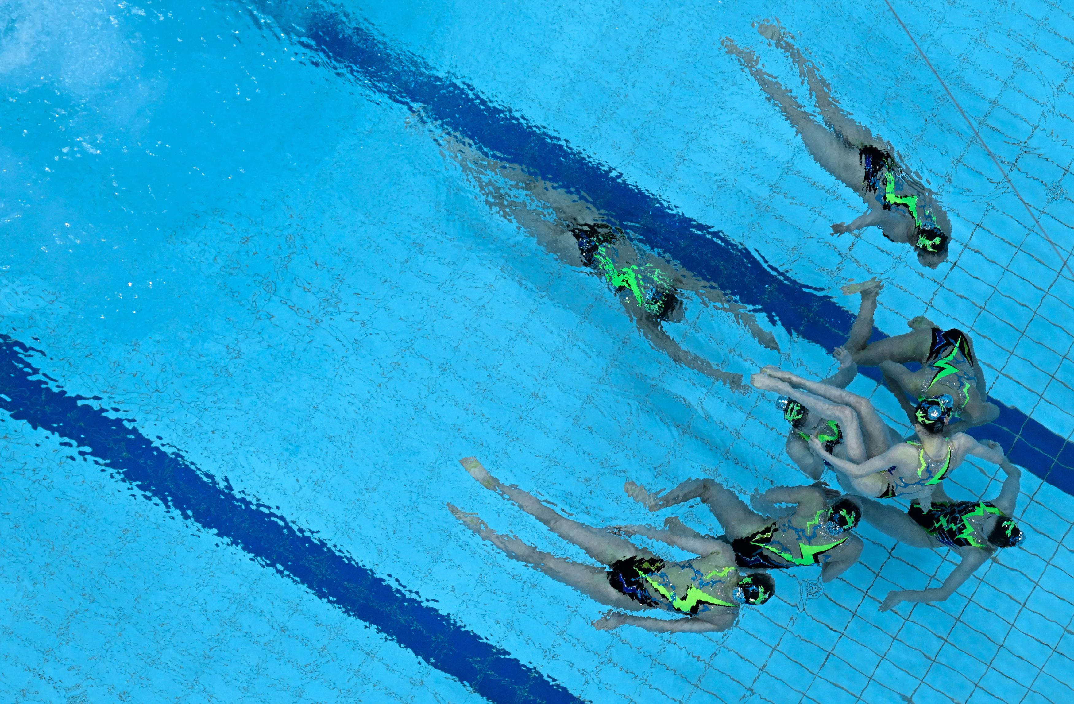 游泳——花样游泳：集体技术自选赛况(1)