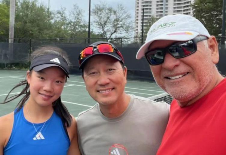 父亲担任教练，网球天赋惊人，张德培女儿表露野心要拿大满贯冠军(3)