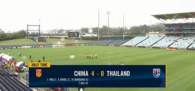 10分钟2-0，半场4-0！解除被迫隔离后，中国女足收获完美开局(4)