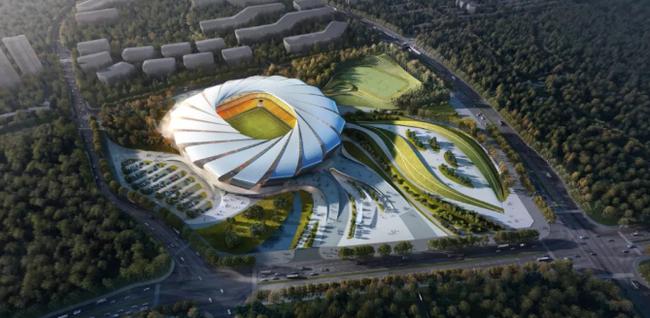 中超再迎专业球场！重庆6万人足球场正式动工，总投资20亿名字以龙寓意(1)