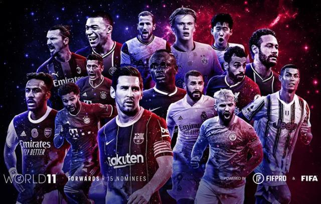 FIFA公布最佳阵容55人候选名单：拜仁再成大赢家(1)