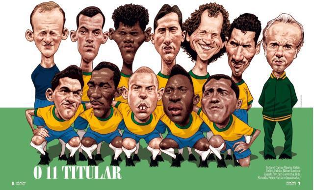 巴西足球最强阵容评选 贝利加林查大罗得票排前三