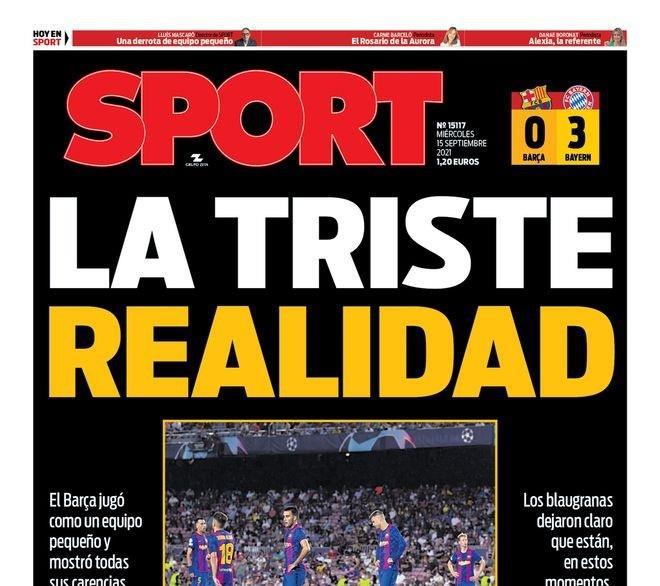 巴萨惨败，拉波尔塔羞愧至极！西班牙各大媒体是如何头版暴击的？(5)