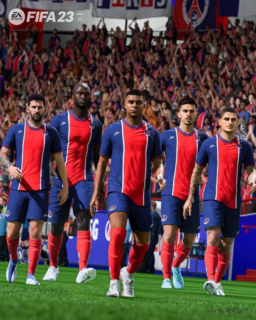 今日图评丨FIFA23中皇马、巴萨、大巴黎等球队的经典球衣！