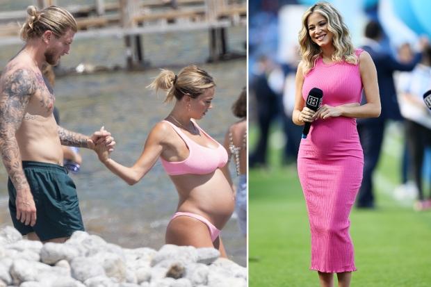 卡里乌斯和女友在西班牙海滩度假，女生孕肚明显
