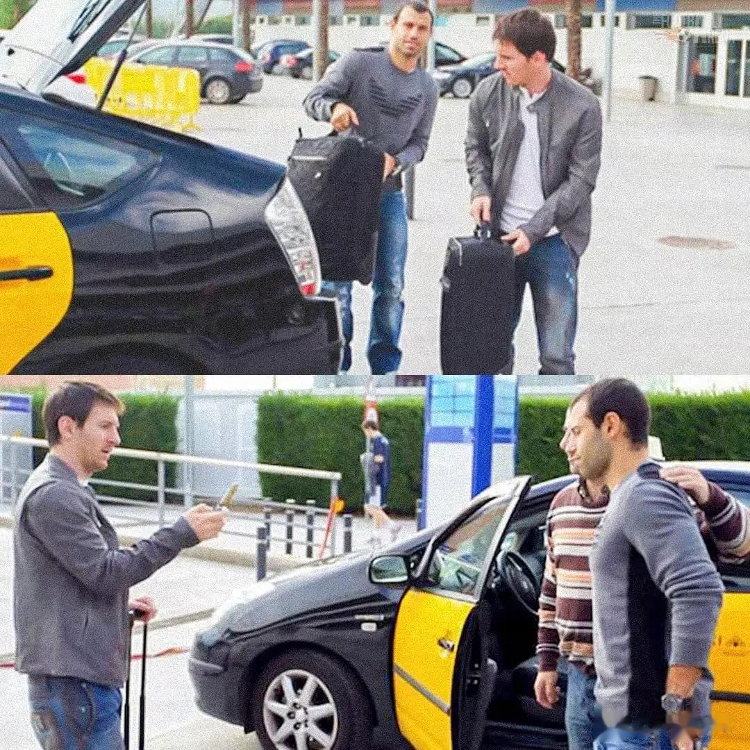 足坛最经典的一张照片：当出租车司机要求梅西给他和马斯切拉诺拍照......