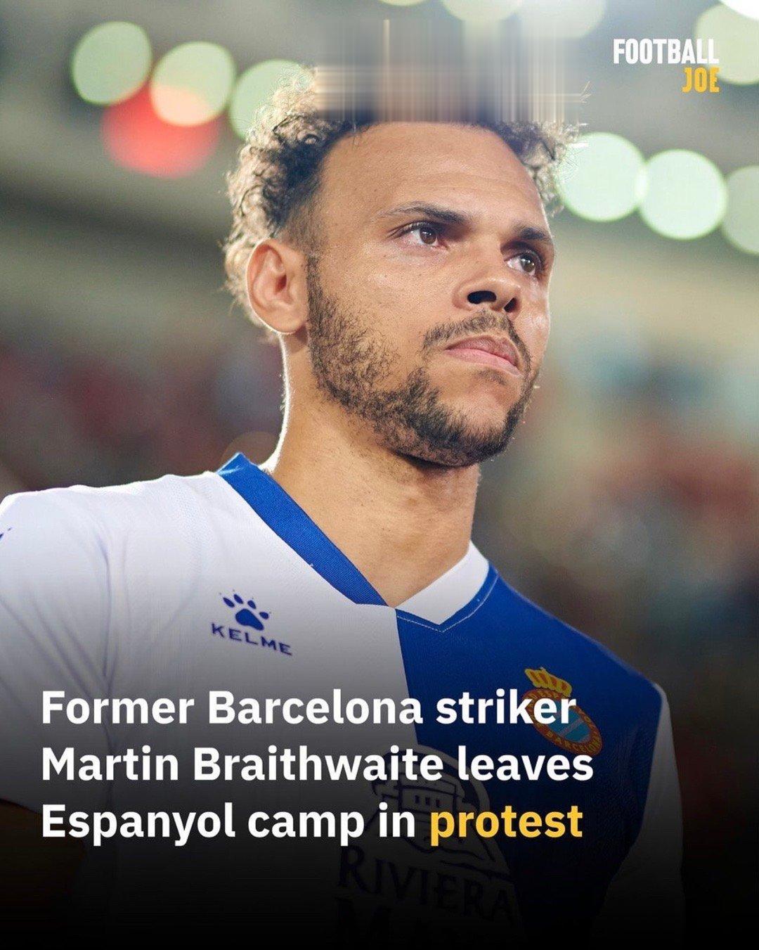 根据西班牙媒体报道，西班牙人降级后前巴塞罗那攻击手布莱斯维特认为西乙联赛不适合自