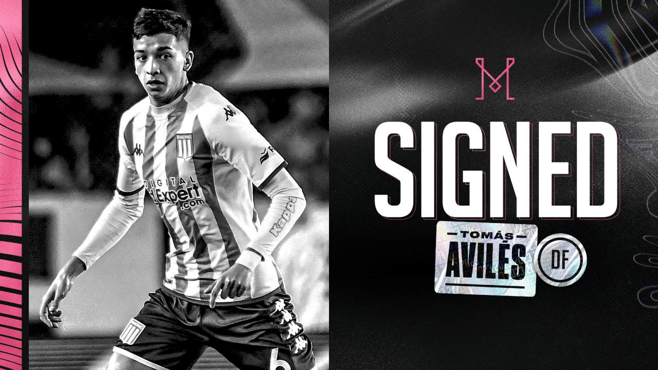 官方：迈阿密国际签下阿根廷19岁中卫阿维勒斯(1)
