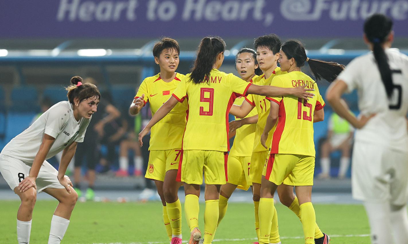 6-0！中国女足小组全胜晋级，两战狂轰22球，剑指亚运会金牌(1)