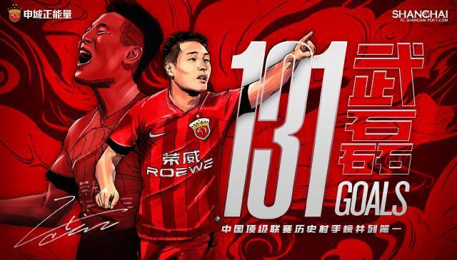 武磊夺赛季银靴一战创两大纪录 俱乐部已进200球(1)