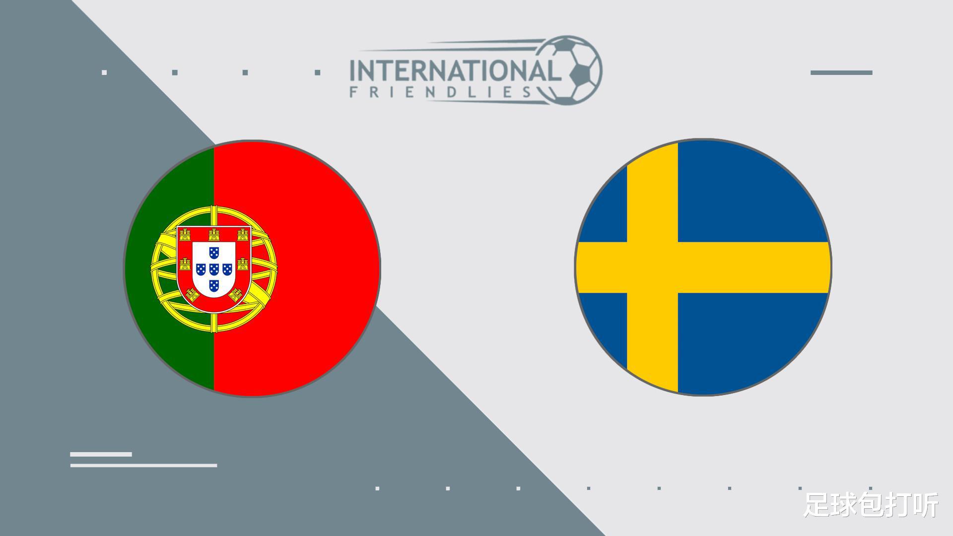 友谊赛葡萄牙vs瑞典：C罗进球数再创新高